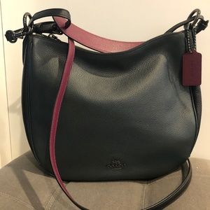 Coach Sutton Multi ColorBlock Hobo Crossbody Purse